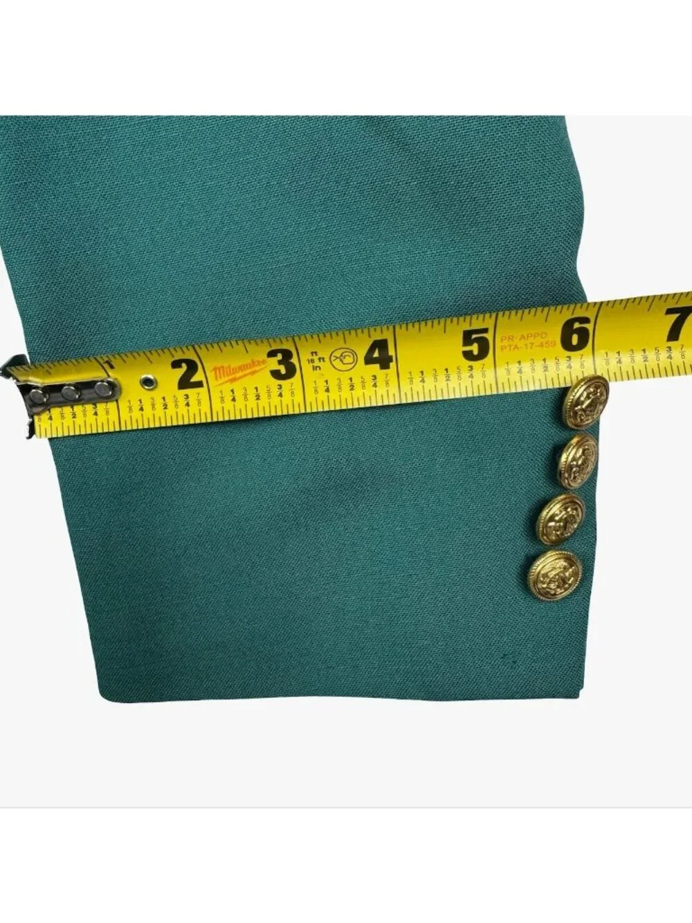 VTG Lands' End Men’s 100% Wool Gold Button Blazer Green • 42R